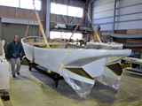 The first hull is off the mould